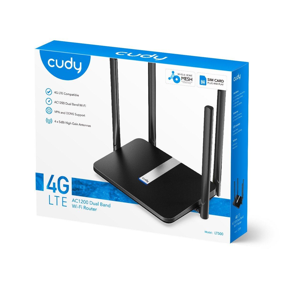 Cudy Cudy 4G LTE AC1200 Dual Band Wi-Fi Router | LT500 - Routers - Lebanon
