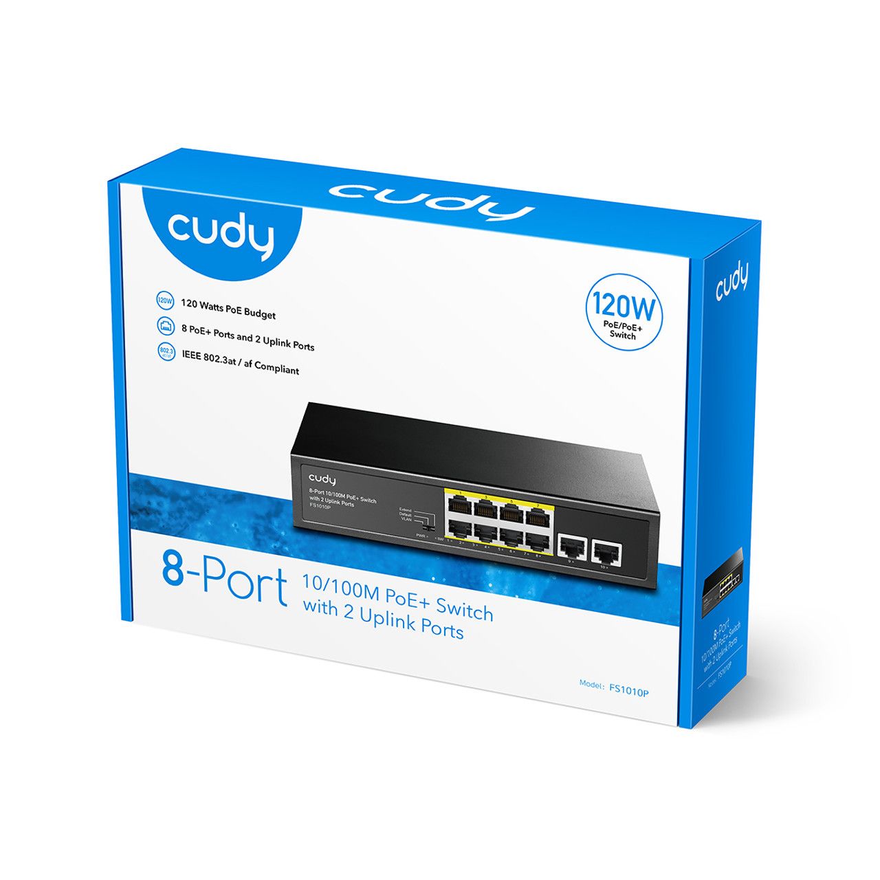 Cudy Cudy 8-Port 10/100M PoE+ Switch with 2 Uplink Ports | FS1010P - Switch - Lebanon