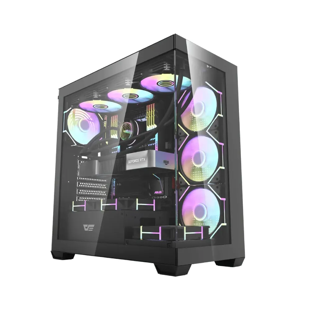 DarkFlash DarkFlash DS900 ATX PC Case - Black | DS900 - computer parts - Lebanon