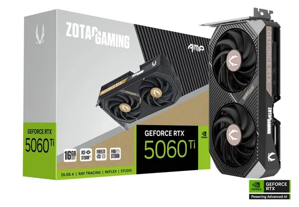 ZOTAC Gaming ZOTAC Gaming GeForce RTX 5060 Ti AMP 8GB GDDR7 Graphics Card | ZT‑B50610F‑10M - GPU - Lebanon