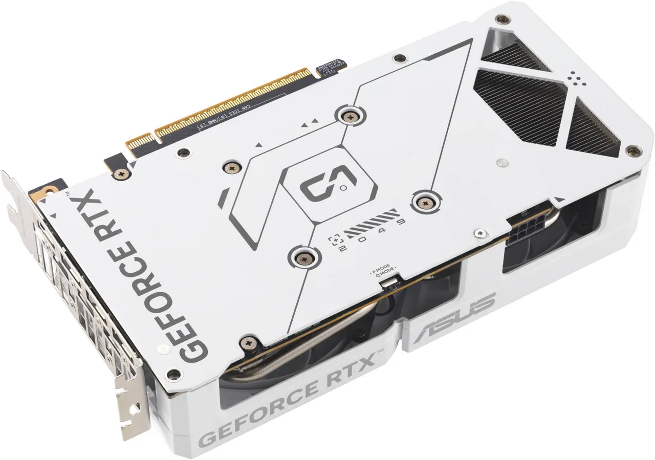 ASUS (Dual Series — White OC Edition) ASUS Dual GeForce RTX 5060 8GB GDDR7 White OC Edition Graphics Card - View 3