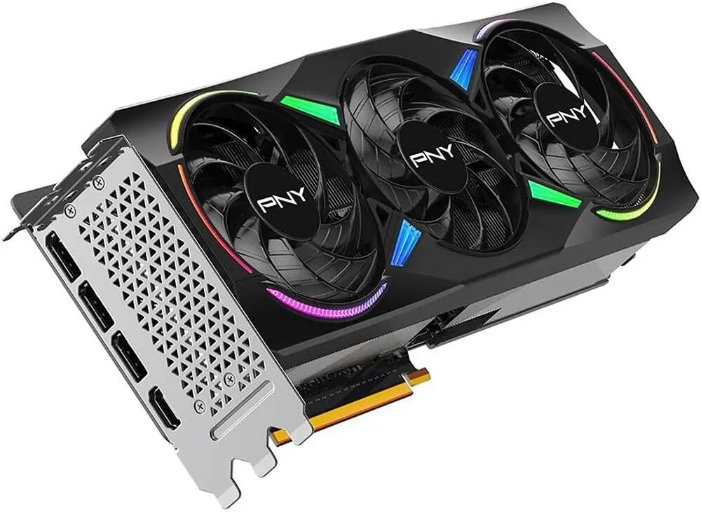 PNY PNY GeForce RTX 5070 Ti ARGB OC Triple Fan Graphics Card - 16GB GDDR7 - 256-Bit - View 2