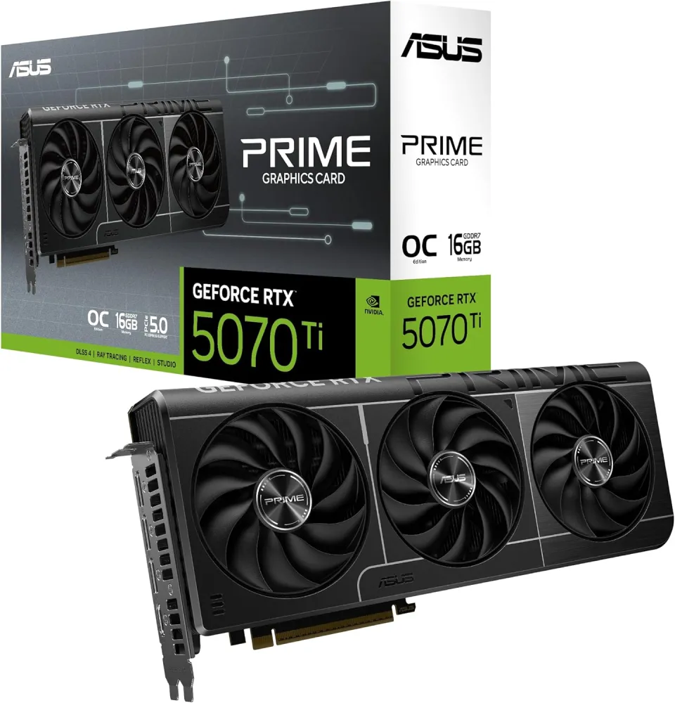 ASUS – Prime Series ASUS PRIME GeForce RTX 5070 Ti 16GB GDDR7 Graphics Card - GPU - Lebanon
