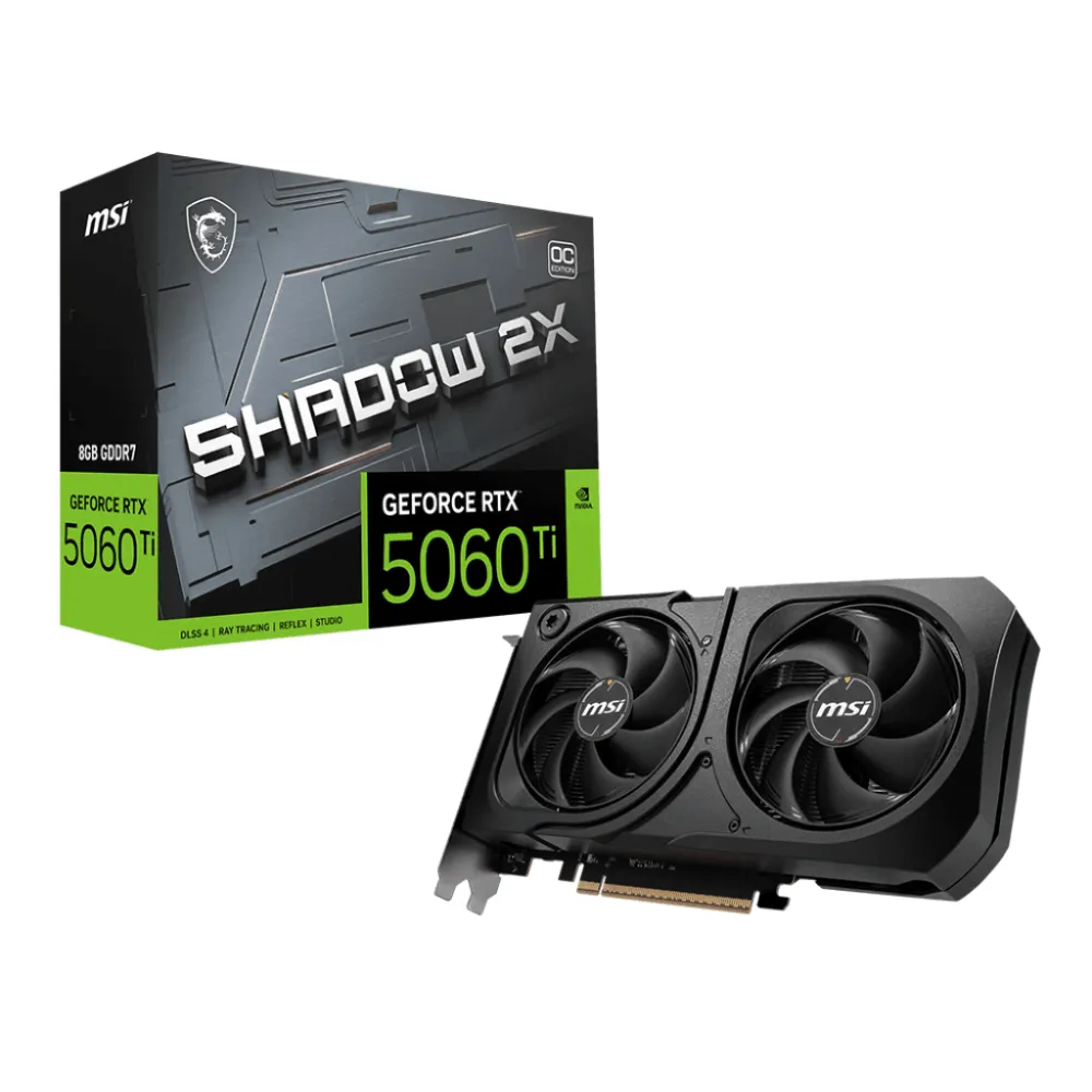 MSI — SHADOW 2X OC PLUS Series MSI GeForce RTX 5060 Ti 8GB GDDR7 SHADOW 2X OC PLUS Graphic Card | RTX 5060 - GPU - Lebanon