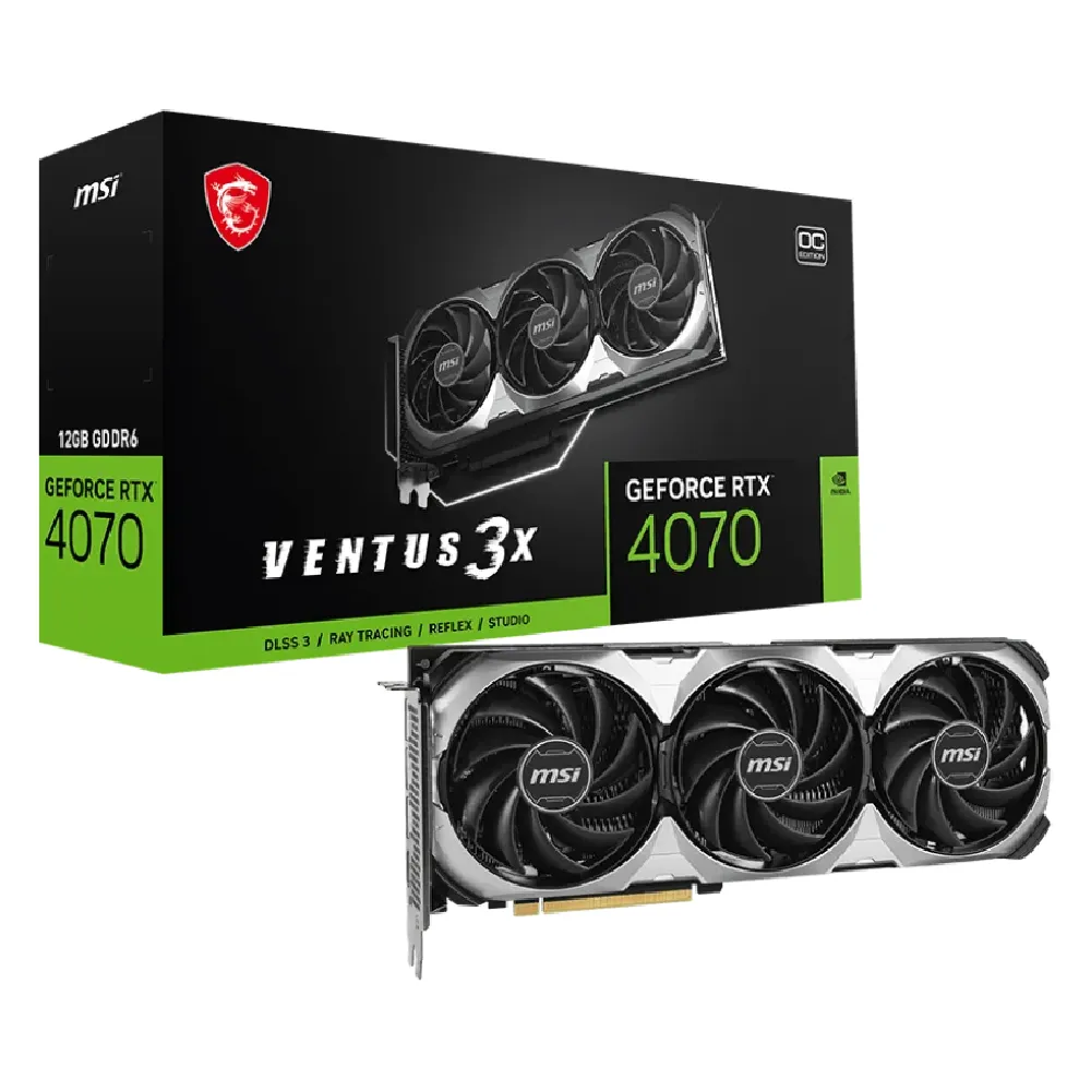 MSI — Ventus 3X OC Series MSI GeForce RTX 4070 VENTUS 3X E1 12G OC Graphic Cards | 912-V513-027 - GPU - Lebanon