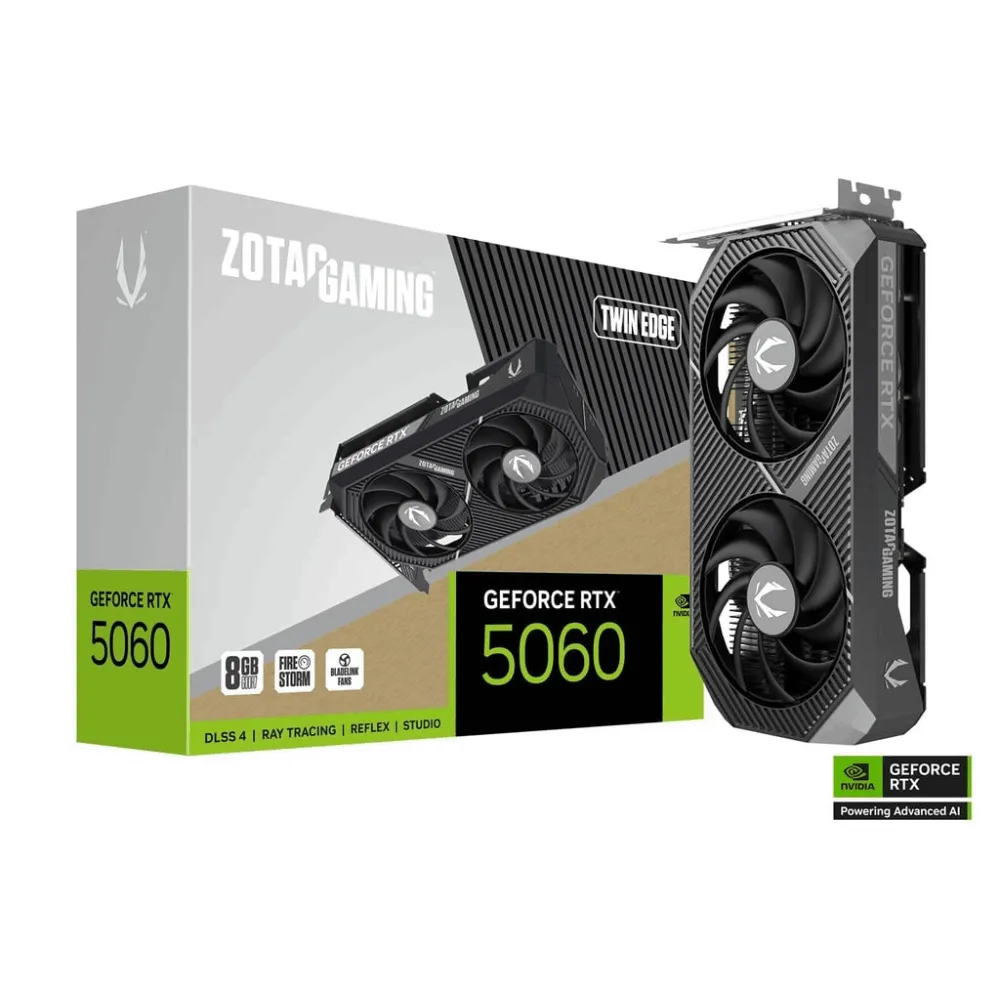 Zotac Zotac RTX 5060 8GB GDDR7 Twin Edge Graphic Card | RTX 5060 - computer parts - Lebanon