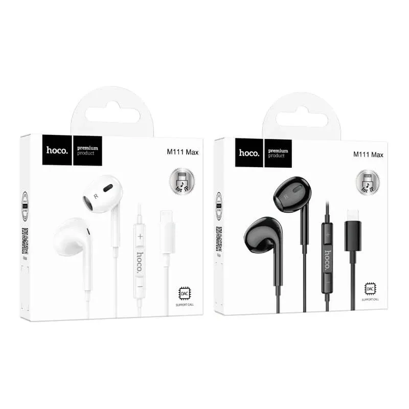 Hoco M111 max lightning wired earphone - phone Accessories - Lebanon