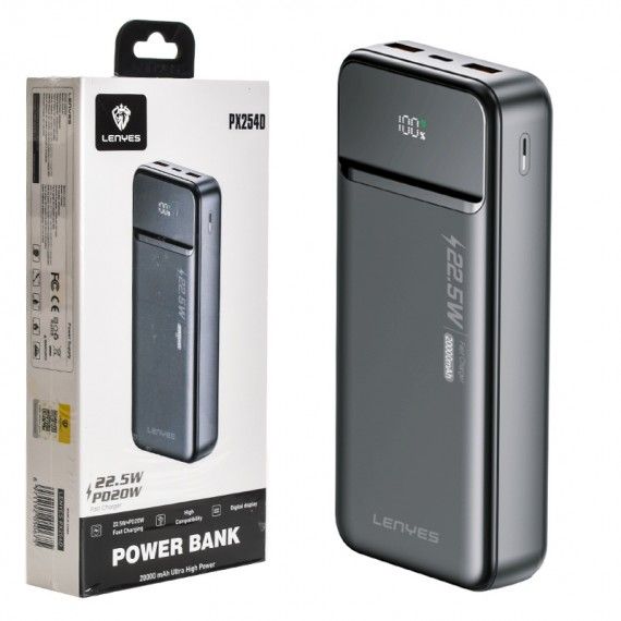 Lenyes PX254D Power-Bank 20000mAh - phone Accessories - Lebanon