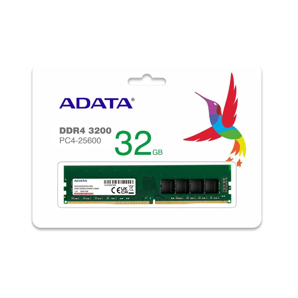 Adata Adata 32GB DDR4 3200 UDIMM RAM | AD4U320032G22 - COMPUTER PARTS - Lebanon