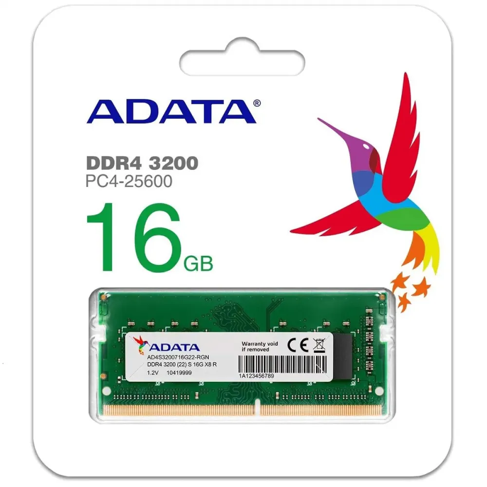 Adata Adata Premier 16GB DDR4 3200MHz SODIMM Laptop Memory with Heat Sink - Green | AD4S320016GB - COMPUTER PARTS - Lebanon