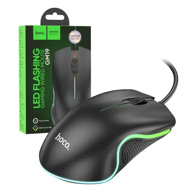 Hoco LED -Flashing-Gaming wired Mouse -GM19                                                                            - View 2