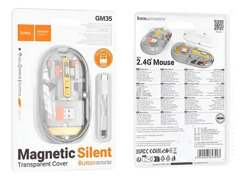 HOCO Hoco Transparent Cover Mouse GM35 - Computer Accessories - Lebanon