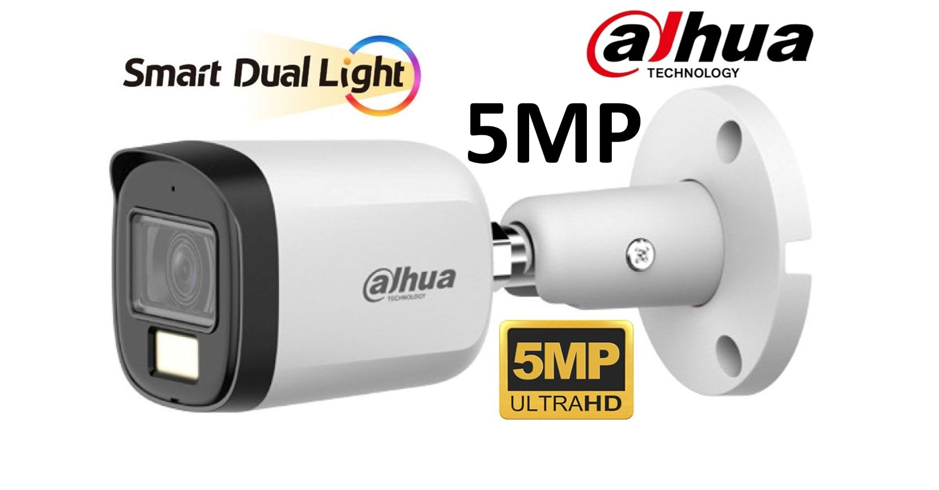 Dahua Dahua Smart Dual Light HDCVI Digital Audio CCTV Camera (5MP) - View 2