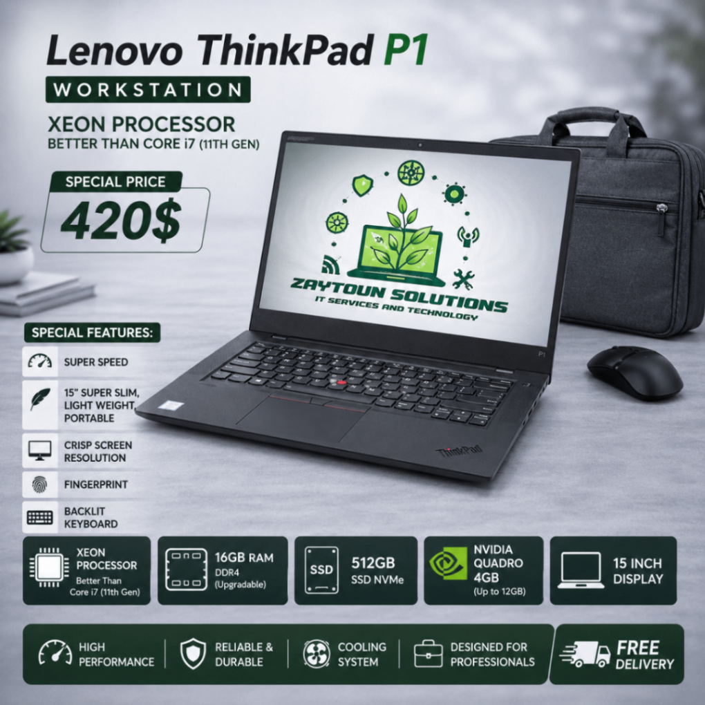 Lenovo Lenovo thinkpad workstation p1 - Laptops - Lebanon
